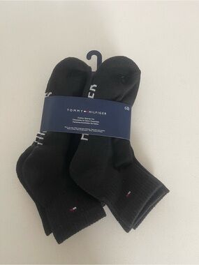 Tommy Hilfiger Black Ankle Sock 6-Pack